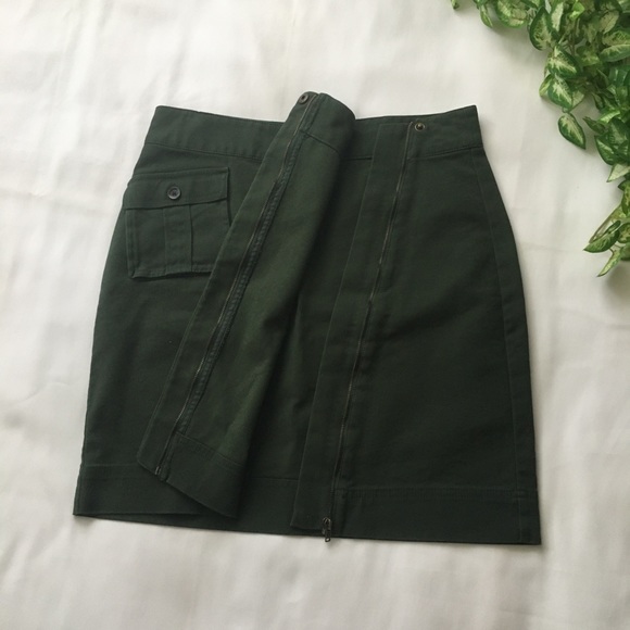 Utility Mini Skirt in Olive Green - Picture 4 of 5